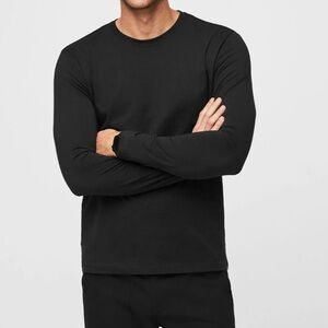 Men's Figs Supersoft Long Sleeve Underscrub in Olive Green Size Large